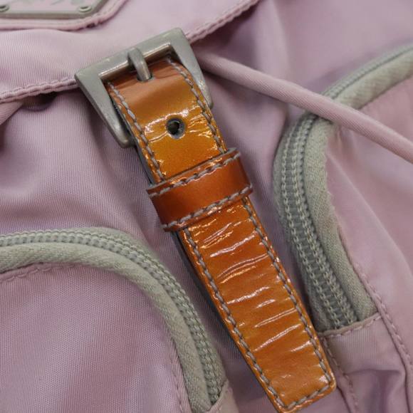 PRADA Backpack Nylon Pink Silver Auth 89617 - Picture 10 of 16